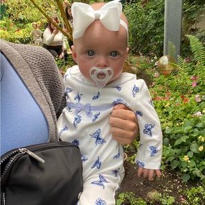 Janie & Jack butterfly romper 3-6